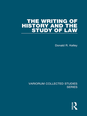 cover image of The Writing of History and the Study of Law
